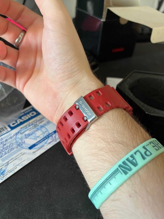 Годиник Casio G-Shock GA-100B червоний