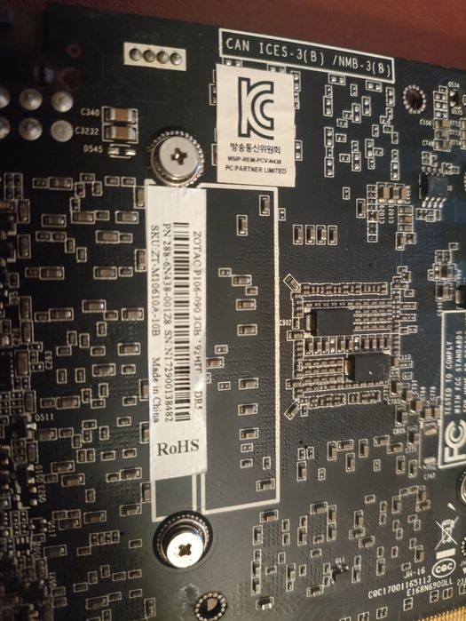 Відеокарта P106-90 3gb несправна