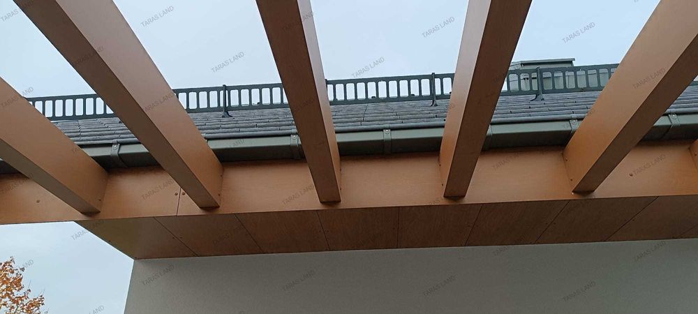Belka elewacyjna, belka dekoracyjna, pergola, Taras Land