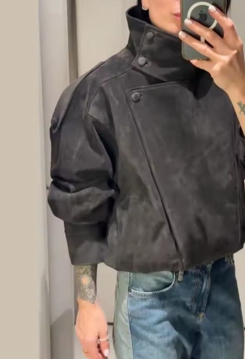 Замшева куртка Zara xs