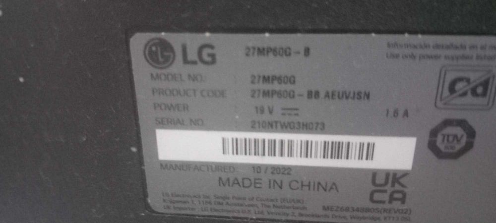 Monitor gaming lg