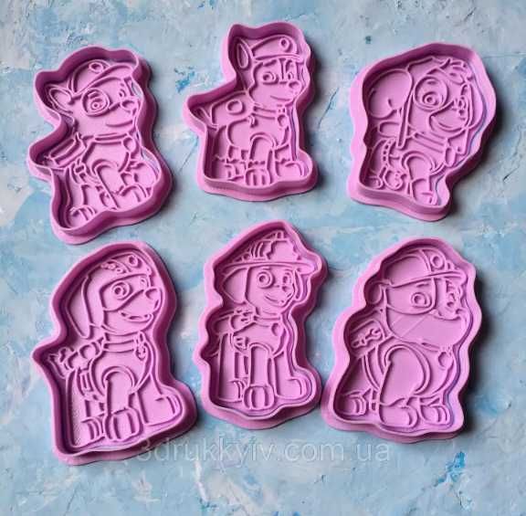 Вирубки зі штампом "Щенячий патруль" набір 6 шт.