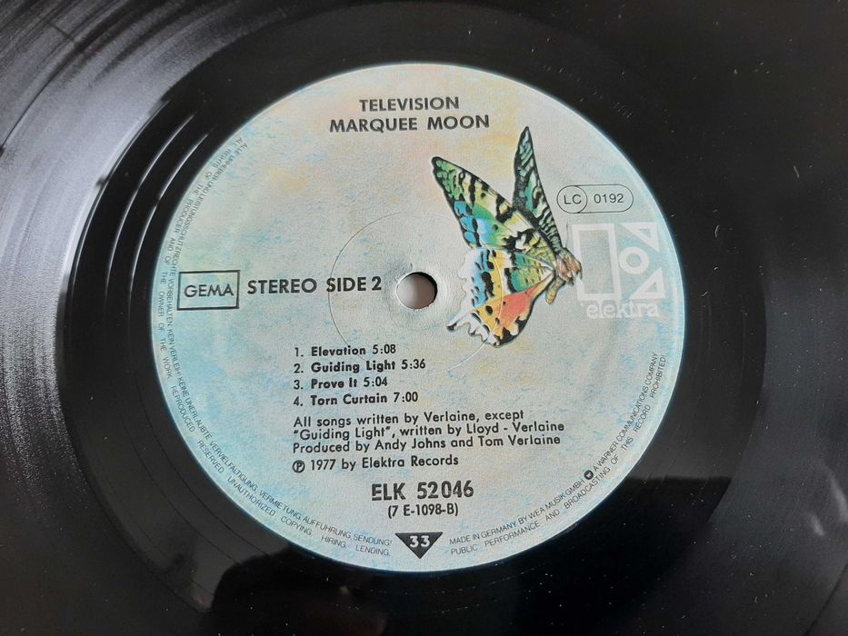 Television - Marquee Moon - Germany - Vinil LP