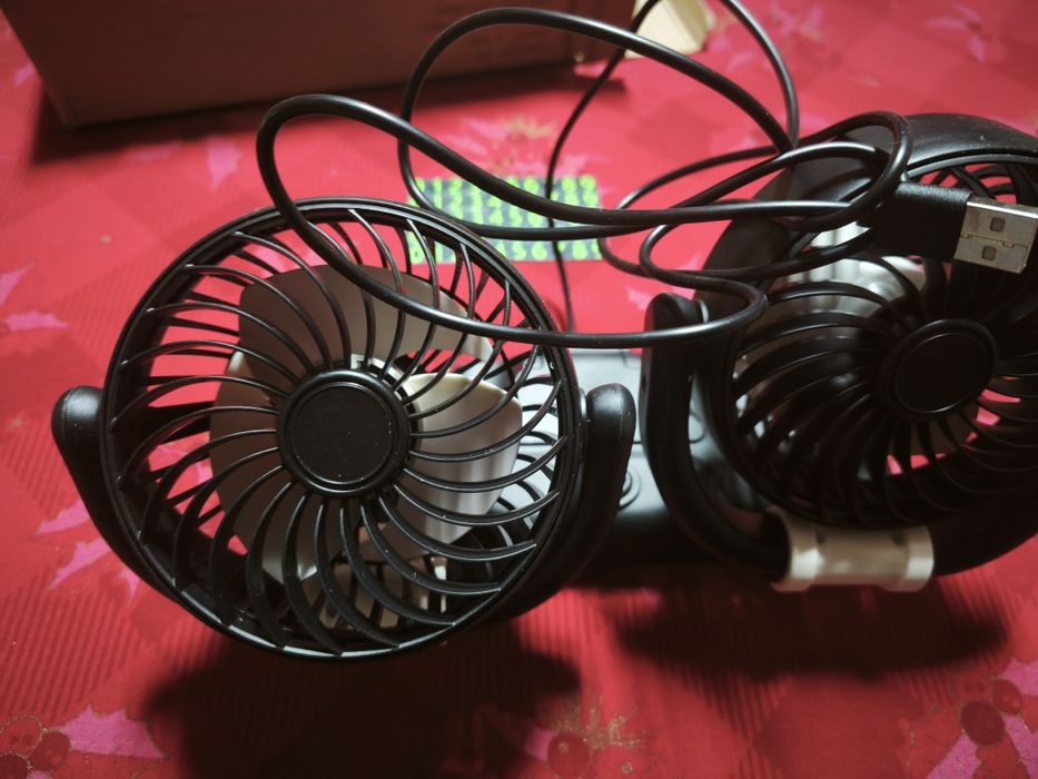 Ventoinhas dupla para carro USB