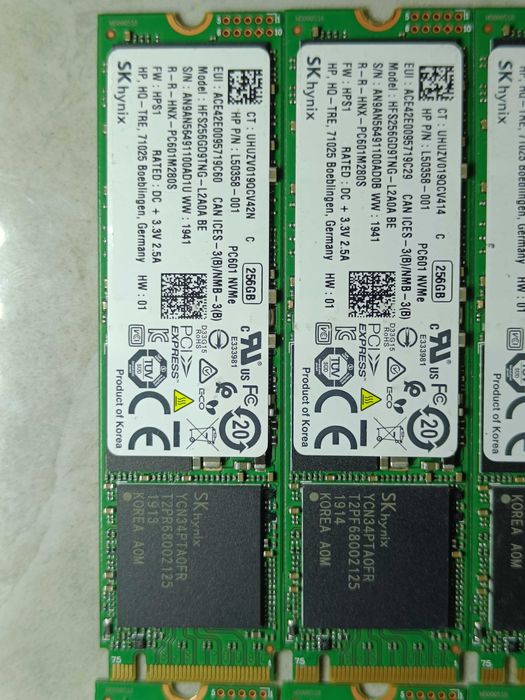 SSD диск Hynix PC601 256GB M2 NVMe 2280 PCIe 3.0 x2 98-100% ЗДОРОВЯ!