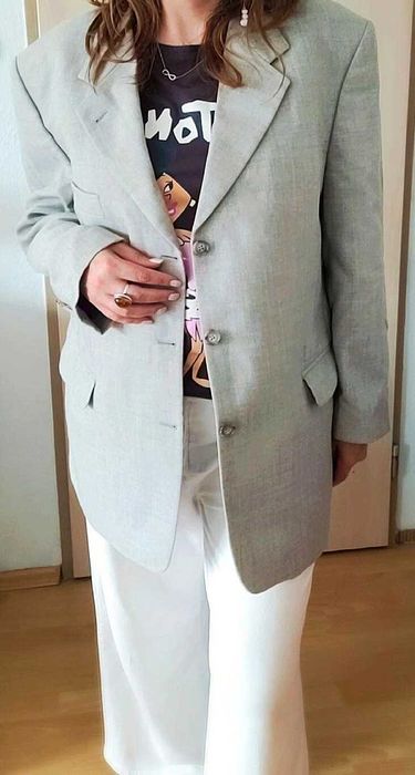 Marynarka z domieszką wełny, oversize , firmy C&A