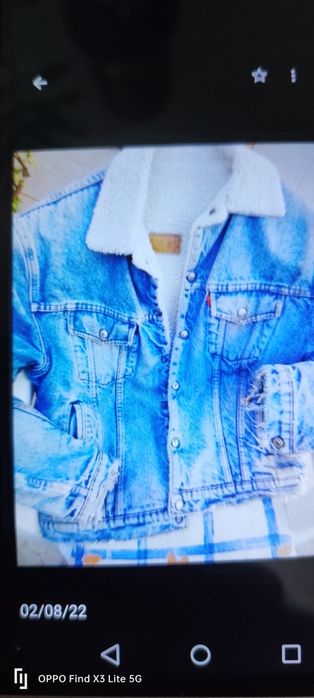 Blusão de ganga Lewis Strauss,de 1981 .