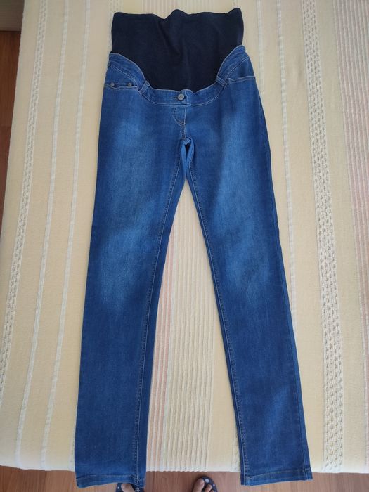 Jeans slim, entrepernas 85 cm, para grávida - ganga brut