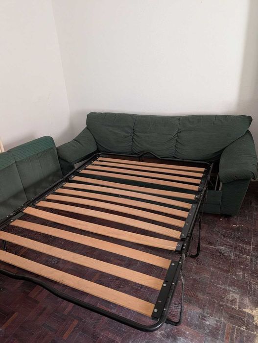 Sofá cama verde (Divani e Divani)