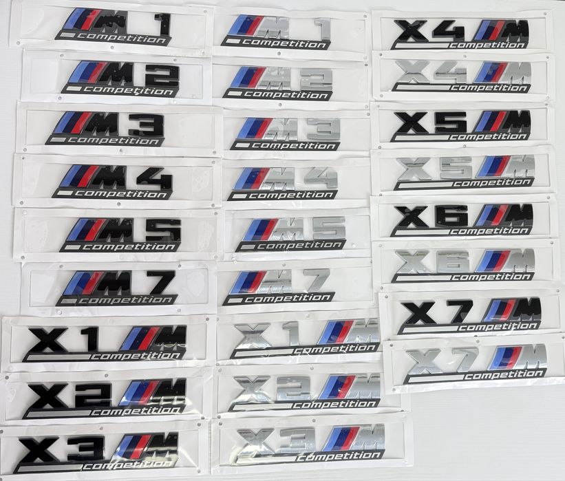 Емблема шильдик наклейка BMW М1 М2 М3 М4 М5 М7 шильдік БМВ М логотип