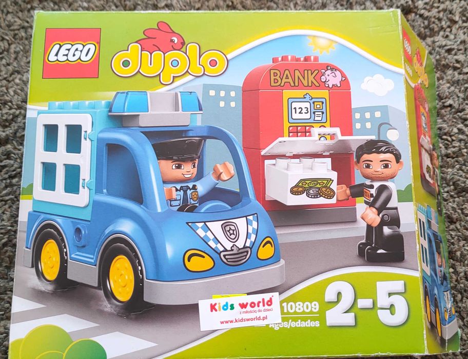 Lego DUPLO 10809 - patrol policyjny, napad na bank