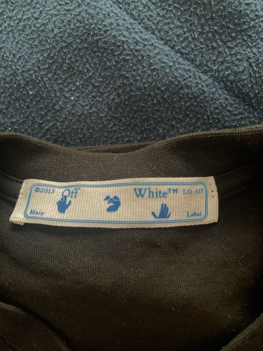 T-shirt Off White Black Size S