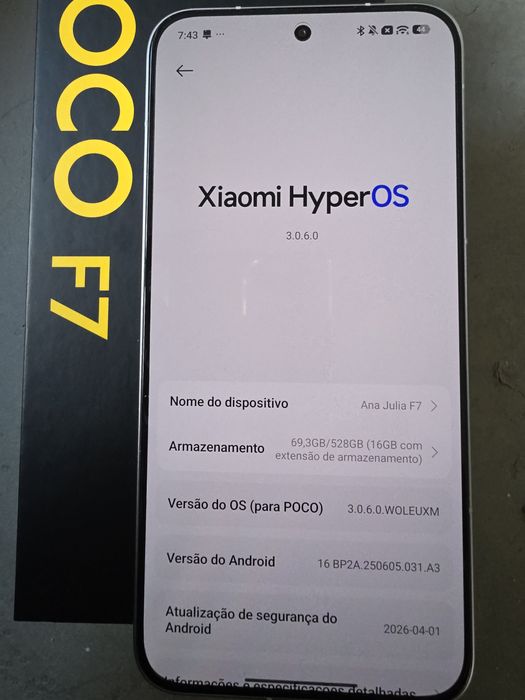Poco F7 512 gb 12  ram