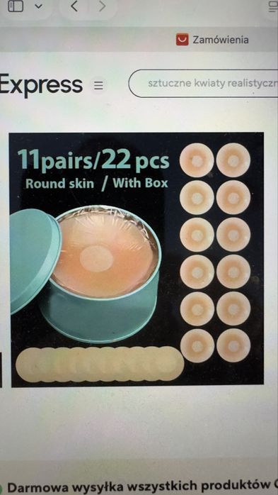 Silikonowe nakladki na sutki 11 par /22 sztuki