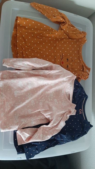 3 t-shirt manga comprida 74 cm