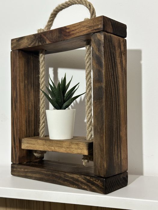 Suporte rustico para plantas