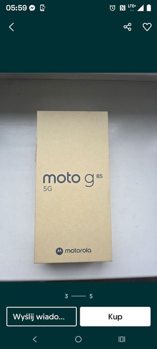 Motorola g85 fioletowa