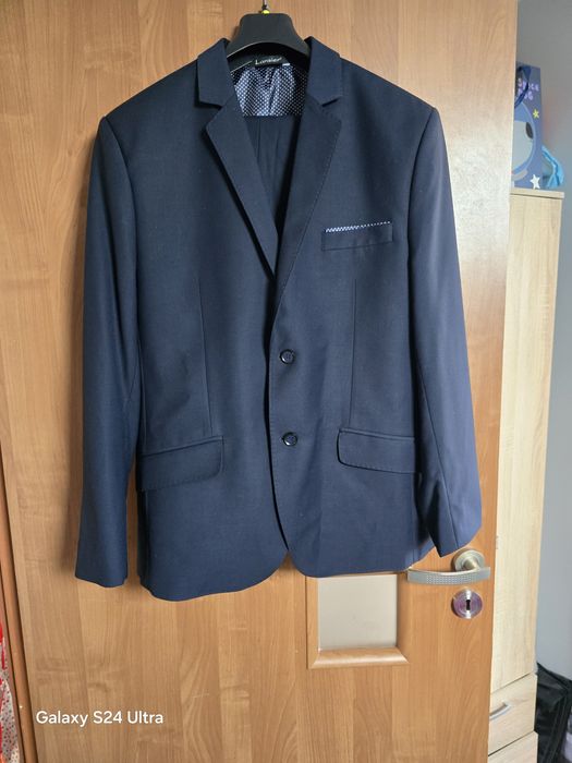 Garnitur granatowy męski