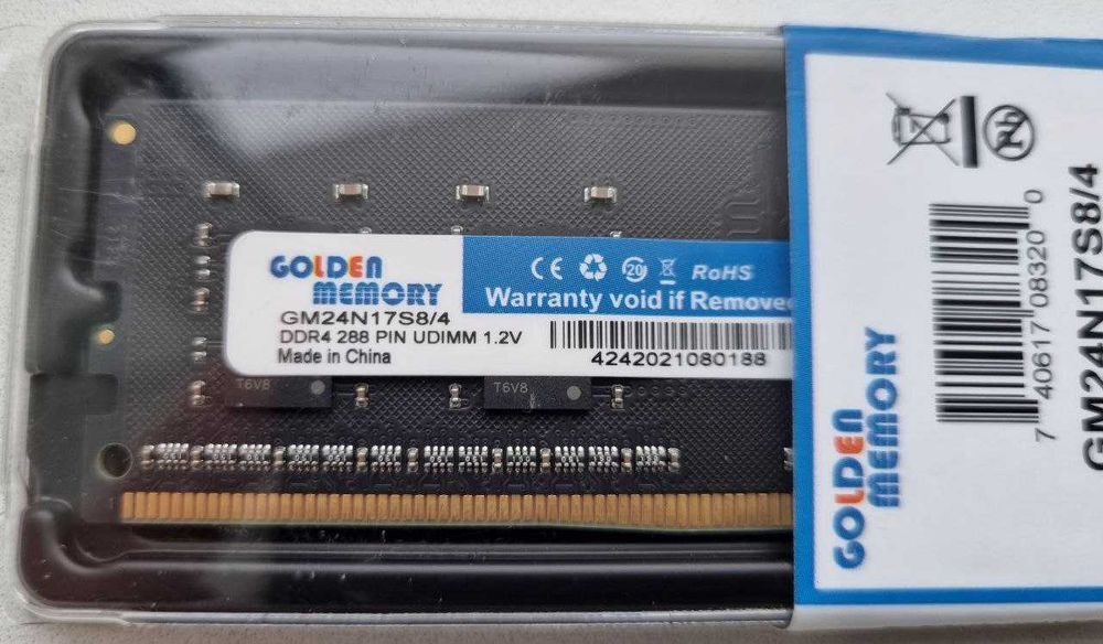 Оперативна пам'ять DDR4 4Gb Golden Memory
