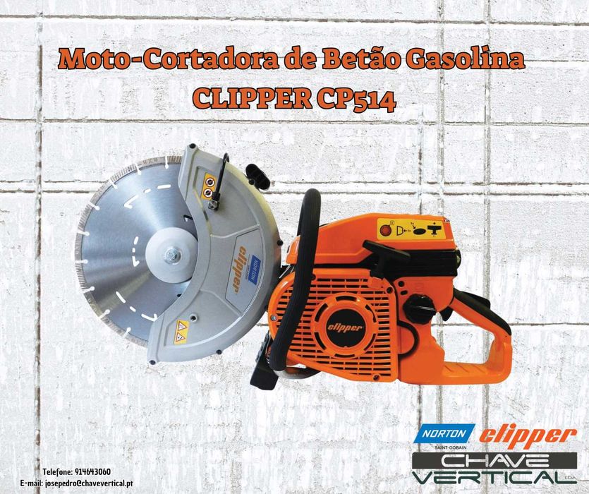 Moto-Cortadora Betão Portátil a Gasolina NORTON CLIPPER CP514  JR19