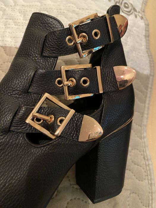 Śliczne botki skorzane rozm.36