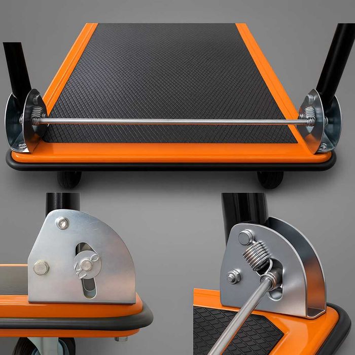 Wózek transportowy 300 kg towarowy platformowy magazynowy składany