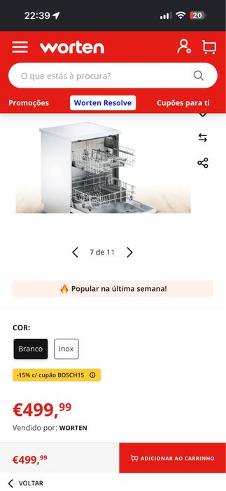 Máquina de Lavar Loiça BOSCH SMS25AW05E (12 Conjuntos