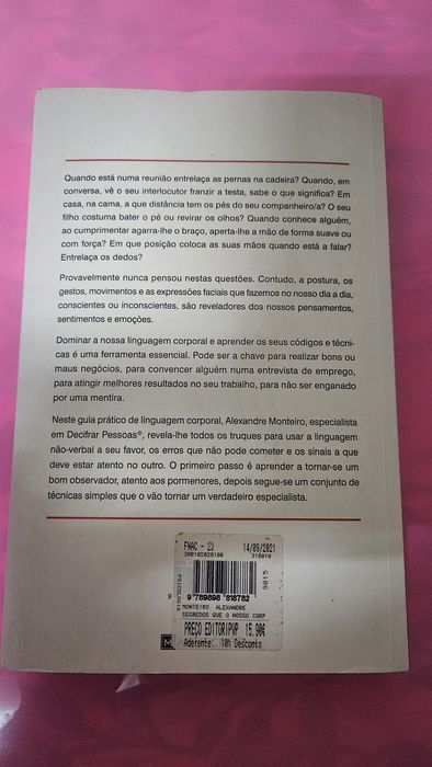Livro Os Segredos que o Nosso Corpo Revela