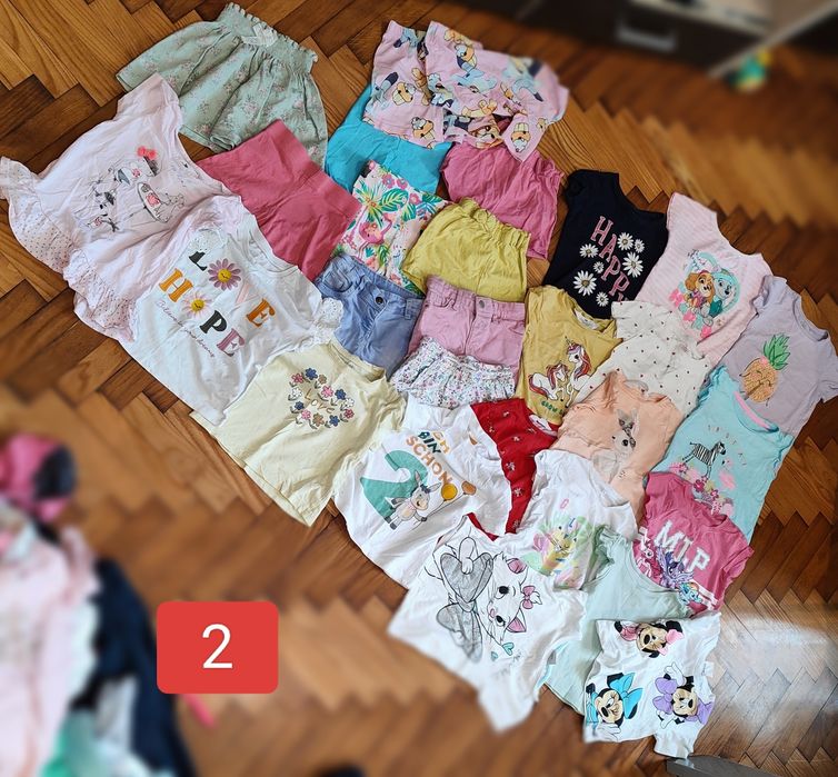 Paka ubrań dla dziewczynki r.98 cz.1
