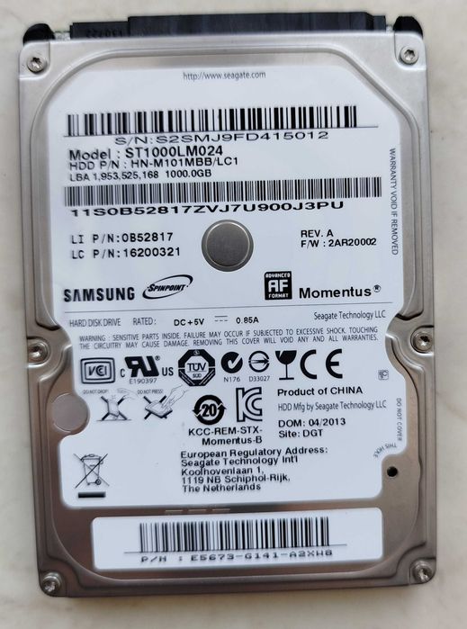 Жорсткий диск Seagate 1TB 2.5