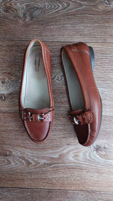 Туфли - мокасины кожаные