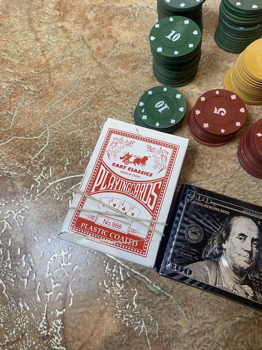 Колода карт набір для покеру покер фішки