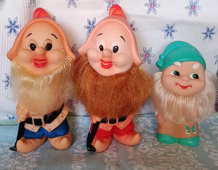 Резиновые куклы, игрушки времён СССР