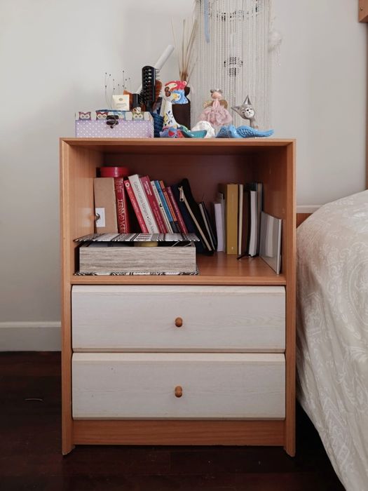 Beliche 3 camas armário estante mesa cabeceira