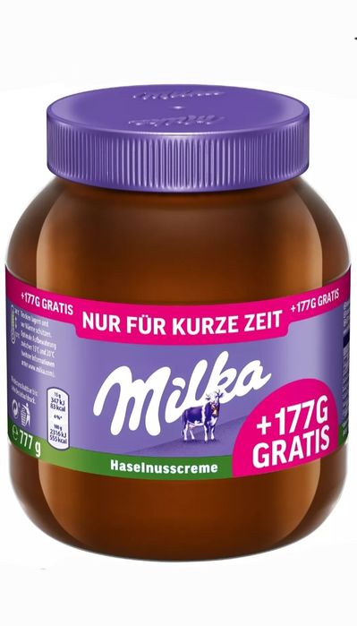 Milka 777 g krem czekoladowo orzechowy 01.07.2026 z Niemiec 2 sztuki