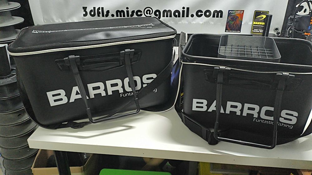 Bolsas bakkans e paniers pesca