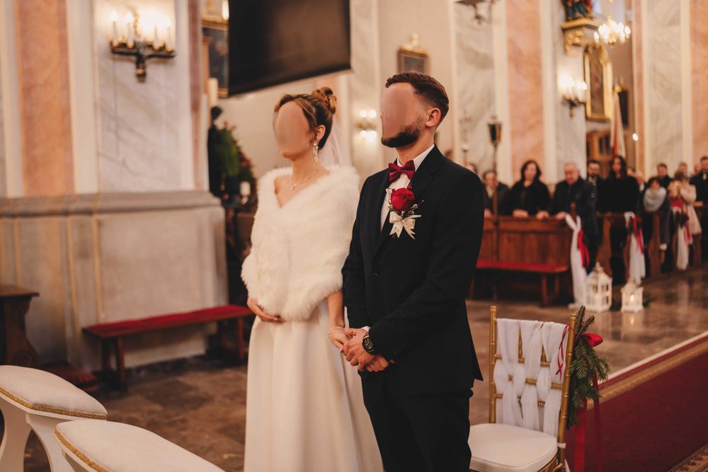 Szal ślubny etola ivory JANACHOws