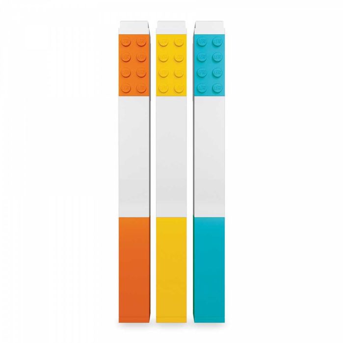Zakreślacze LEGO (Pomarańczowy, żółty, niebieski) (3 szt.)