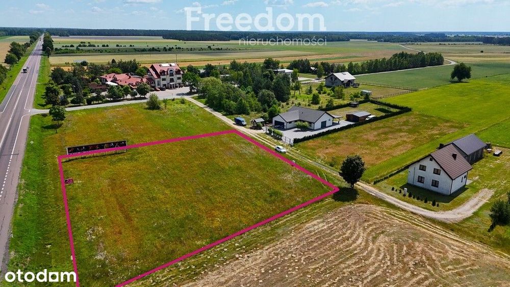 Działka 3526 m²– Rogoźniczka, przy trasie E30