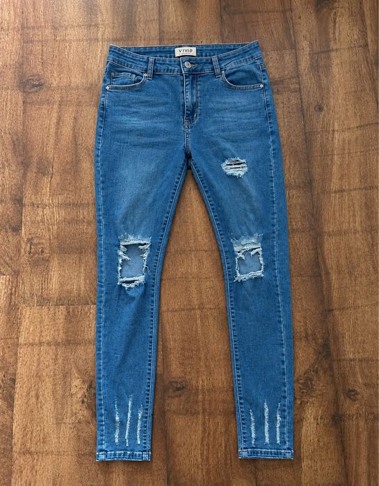 Rurki z przetarciami VIVID Fashion Jeans
