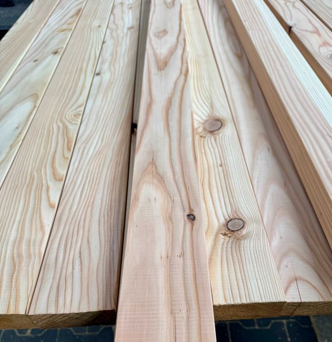 Kantówka strugana modrzewiowa 45mm x 70 mm Drewno konstrukcyjne Legar