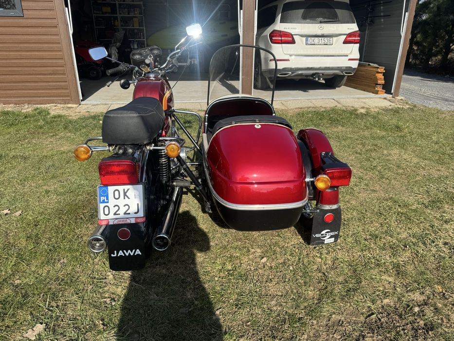 Jawa 350 „tęczówka” z koszem