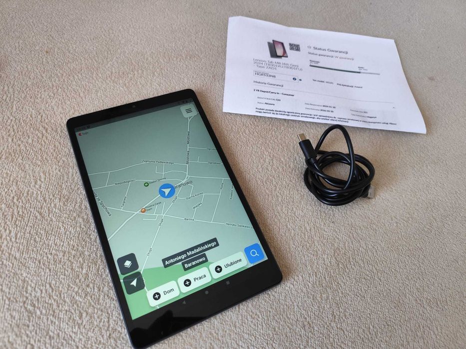 Lenovo Tab M8 4TH GEN TB300XU 3/32 LTE SiM+ gps ciężarowe busy tir ADR