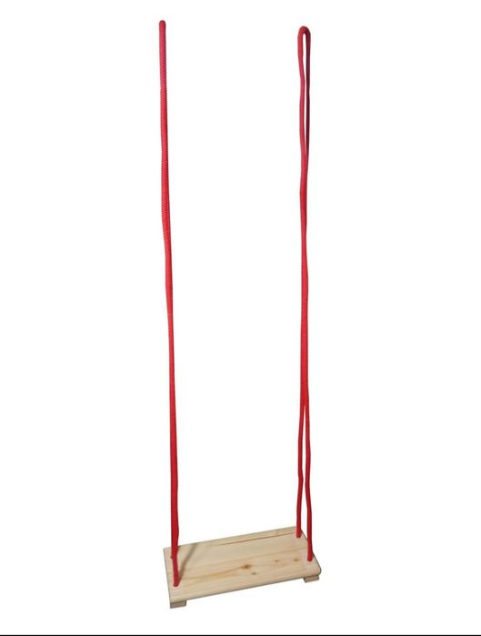 Huśtawka sosnowa plus gruba lina