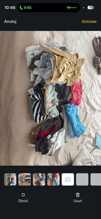 DuŻa paczka ubranek chłopięcych r.80