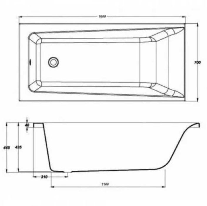 Ванна Cersanit Lorena, 160x70