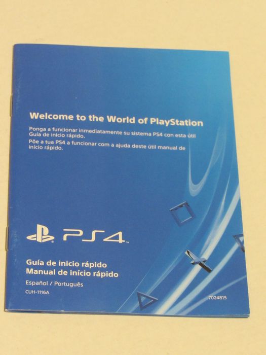 Manuais e prospeto PT Playstation 4 PS4