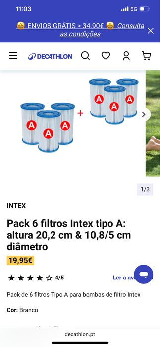 Filtros para piscina Bestway capa de protecao e rede para limpeza