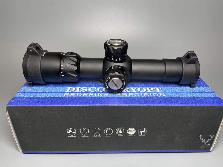 Оптический прицел Discovery HD 2-12x24 SFIR FFP Оптичний приціл оптика