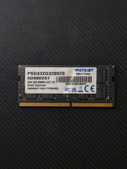Patriot 64 ГБ (2х32) DDR4 SO-DIMM Оперативна пам'ять